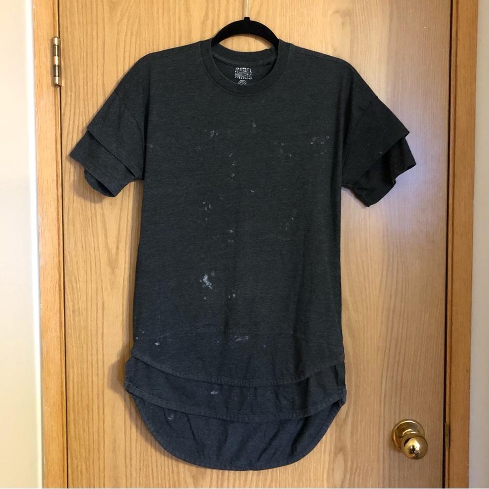 Rebel Minds Mens Grey T-Shirt